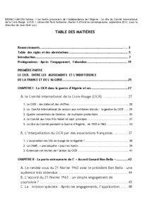 BESNACI-LANCOU Fatima, « Les harkis prisonniers de l’indépendance de l’Algérie - Le rôle du Comité international de la Croix-Rouge (CICR) », Université Paris-Sorbonne, Master II d’histoire contemporaine, septembre 2012, (sous la direction de Jean-Noël Luc).