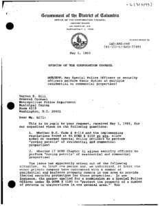 <&nutrnmtnt nf iltt ilisirict nf O1nlumbiu OFFICE OF THE CORPORATION COUNSEL JUDICIARY SQUARE 441 FOURTH ST .. N.W. WASHINGTON. D. C.