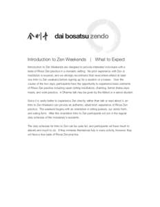 Meditation / Zen centers / Buddhist meditation / Sesshin / Dai Bosatsu Zendo Kongo-ji / Zazen / Kinhin / Chapin Mill / Still Mind Zendo / Buddhism / Zen / Religion