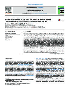 Deep-Sea Research II–210  Contents lists available at ScienceDirect Deep-Sea Research II journal homepage: www.elsevier.com/locate/dsr2