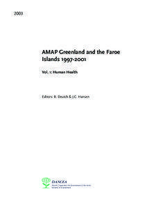 2003  AMAP Greenland and the Faroe