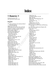 Index • Numerics • AL  3.3 pound measure, 254