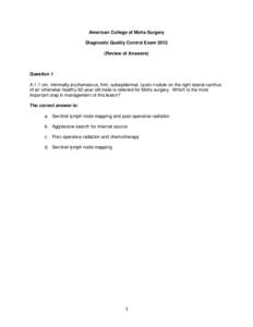 DQC-exam-2012 Review of Answers