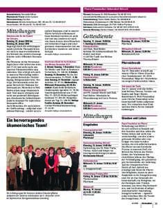 Pfarrei Flummenthal-Hubersdorf-Attiswil Gemeindeleiterin | Bernadette Häfliger Mitarbeitender Priester | Anton Cadotsch Pfarrverantwortung | Paul Rutz Sakristaninnen | Ninoska Schmidhauser | MO – MI oder SO | Tel.