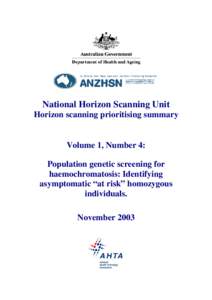 Horizon Scanning Technology