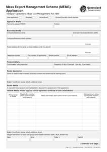 Mass Export Management Scheme (MEMS) - F3914