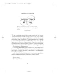 Literature / Historical fiction / Dinghies / Mark Twain / James Fenimore Cooper / Software engineer / Software development process / Software / Scow / Lecturers / Software engineering / Computing