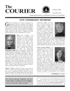 The  COURIER February 2008 Vol. XLVI, No. 1