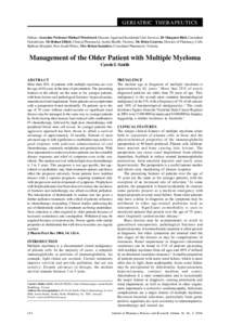 Hematologic neoplasms / Immunosuppressants / Orphan drugs / Multiple myeloma / Lenalidomide / Monoclonal gammopathy of undetermined significance / Plasma cell leukemia / Bortezomib / Chemotherapy / Medicine / Alkylating antineoplastic agents / Organochlorides