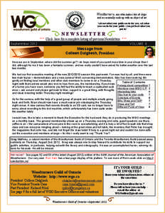 Woodturner n. one who makes lots of chips and occasionally ends up with an object of art “ask not what your guild can do for you; ask what you can do for your guild— you get back what you put in”