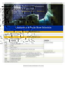 2014  Technical Conference & Trade Show September 15-17 | Kamloops