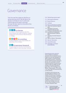 Overview  The Strategic Report Governance