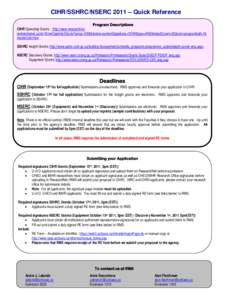 Microsoft Word - NSERC_SSHRC_CIHR_2011 Quick Reference_English.docx