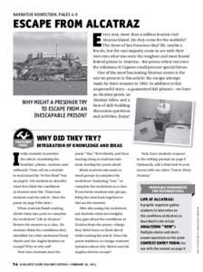 Narrative Nonfiction, pages 4-9  escape from alcatraz E