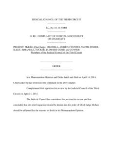 Theodore McKee / United States Court of Appeals for the Third Circuit