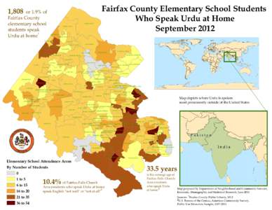 Fairfax County Elementary School Students Who Speak Urdu at Home