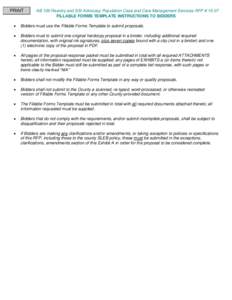 PRINT  AB 109 Reentry and SSI Advocacy Population Case and Care Management Services RFP # 15-07 FILLABLE FORMS TEMPLATE INSTRUCTIONS TO BIDDERS  