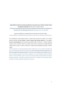 OBRAZLOŽENJE ZA IZUZEĆE OD UKIDANJA ODOBRENJA ZA STAVLJANJE LIJEKA U PROMET SUKLADNO ČLANKU 54. ZAKONA O LIJEKOVIMA (“Narodne novine“, brojiJUSTIFICATION FOR EXEMPTION FROM REVOCATION OF MARKETING