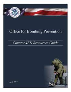 Office for Bombing Prevention Counter-IED Resources Guide