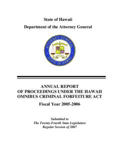 Property law / Justice / Innocent owner defense / Fine / United States Attorney for the Southern District of Florida / Oregon Ballot Measure 53 / Law / Asset forfeiture / Criminal law