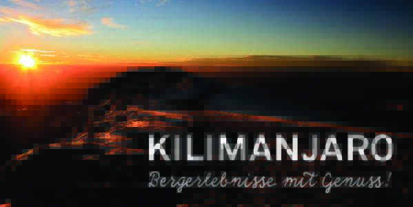 Tageskalender unseres Trekkings zum Kilimanjaro, mit 5685 m höchster Berg Arfikas und einer der Seven Summits