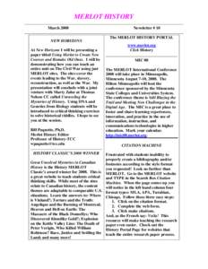 Microsoft Word - MERLOT History March 2008.doc