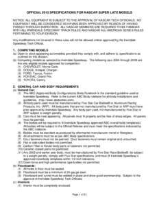 Microsoft Word - Super Late Model Official Rules 2013.doc