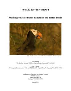 Draft Washington State Status Report for the Tufted Puffin