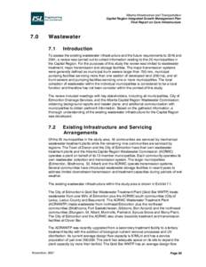 Alberta Infrastructure and Transportation Capital Region Integrated Growth Management Plan Final Report on Core Infrastructure 7.0