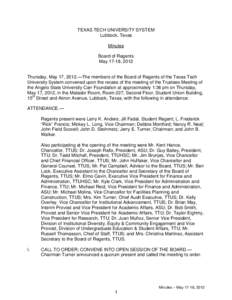 Texas Tech University System / American Association of State Colleges and Universities / Texas Tech University / Kent Hance / Angelo State University / Lubbock /  Texas / Texas / Association of Public and Land-Grant Universities / Public universities