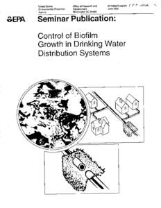 Control of Biofilm Growth in Drinking Water Distribution Systems