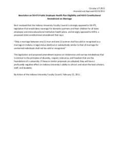 Politics of the United States / Tennessee / Humanities / Tennessee Amendment 1 / Recognition of same-sex unions in Indiana / Same-sex marriage in the United States / James Madison / United States Constitution