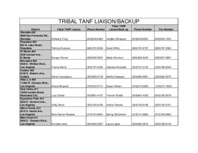 TRIBAL TANF Liaison-Back up list[removed]xls