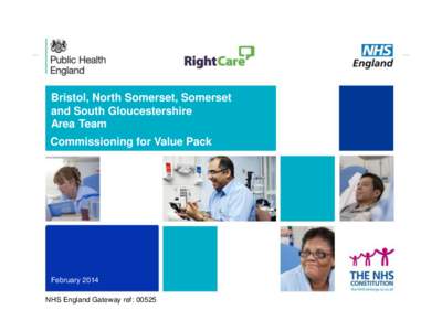 Bristol, North Somerset, Somerset and South Gloucestershire Area Team Commissioning for Value Pack  February 2014