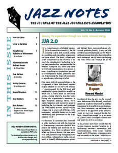 Jazz Notes  TM The Journal of the Jazz Journalists Association