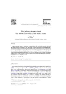 Journal of Socio-Economics[removed]–374  The politics of contraband