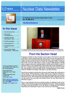 Nuclear Data Newsletter A newsletter of the Nuclear Data Section (NDS) No. 55, May 2013 ISSN[removed]
