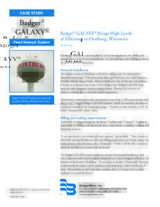 CASE STUDY  Badger® GALAXY® Fixed Network System