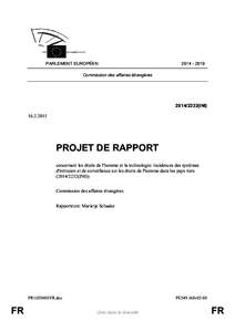 PARLEMENT EUROPÉEN[removed]Commission des affaires étrangères