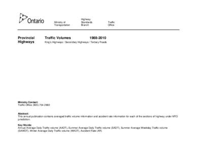 Ontario Highway 407 / Transport / Road transport / Roads in Canada / Saskatchewan Highway 2 / Annual average daily traffic