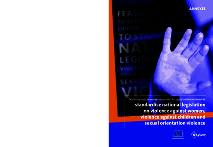 Feasibility study to assess the possibilities, opportunities and needs to  standardise national legislation on violence against women, violence against children and sexual orientation violence