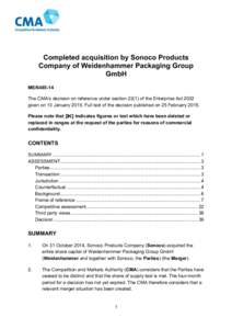 Sonoco - Weidenhammer full text decision