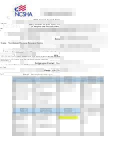 2013 Annual Aw ards Ent ry Form (Complete one for each entry.) Entry Name New Jersey Housing Resource Center  Fill out the entry name exactly as you want it listed in the awards program.