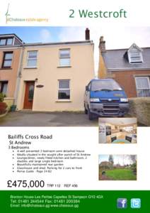 2 Westcroft  Bailiffs Cross Road St Andrew  3 Bedrooms