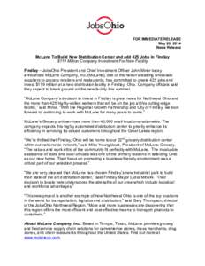    FOR IMMEDIATE RELEASE May 20, 2014 News Release