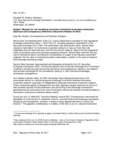 Financial regulation / Short selling / U.S. Securities and Exchange Commission / Financial system / Christopher Cox / Short / Securities Exchange Act / Investment banking / Soft dollar / Finance / United States securities law / Business