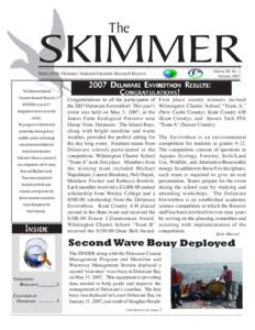 The  SKIMMER Volume XII, No. 3 Summer 2007