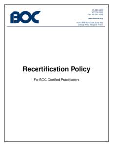 [removed][removed]Fax: [removed]www.bocusa.org[removed]Mill Run Circle, Suite 200 Owings Mills, Maryland 21117