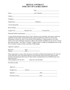 Microsoft Word - DEPOT RENTAL FORM.doc