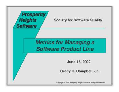 Prosperity Heights Software Society for Software Quality